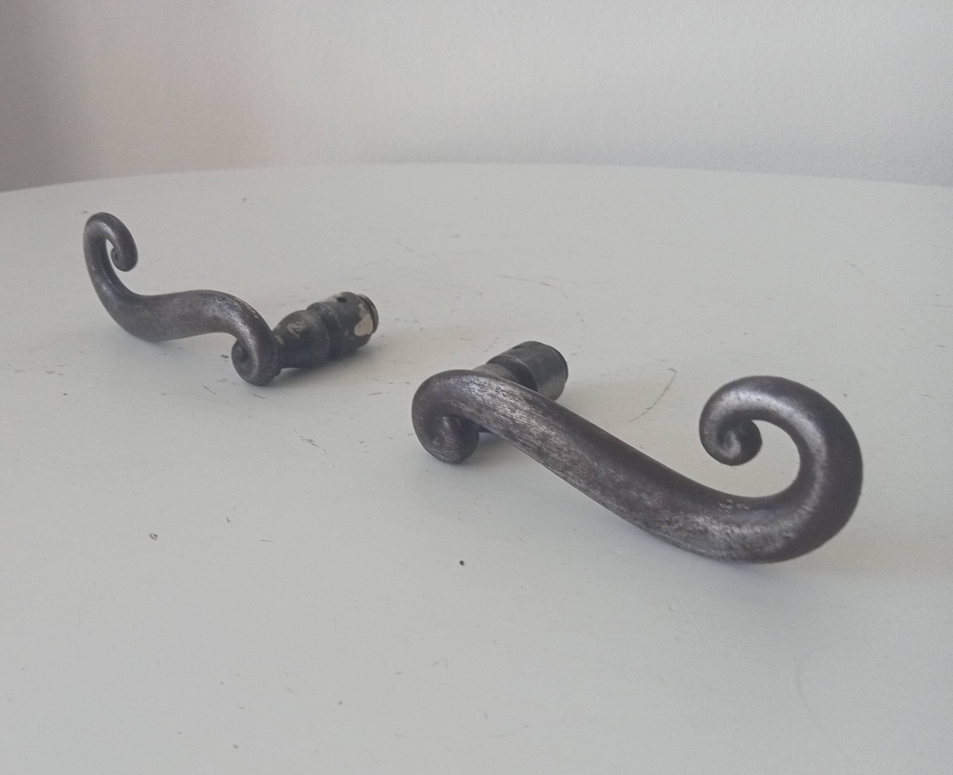 Pair of old door handles levers