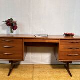 Bureau rétro vintage en teck du milieu du siècle par Austinsuite 1960