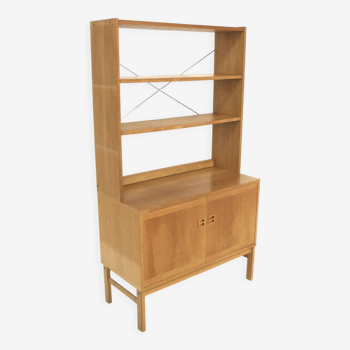 Commode-bibliothèque scandinave en chêne, suède, 1960