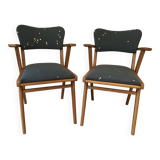 Pair of vintage Scandinavian style chairs