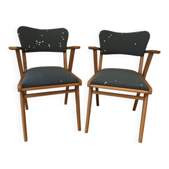 Pair of vintage Scandinavian style chairs