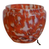 Vase en verre orange