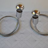 Snake model lamps pair by Gepo ,1970