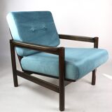 Vintage turquoise armchair, 1970s