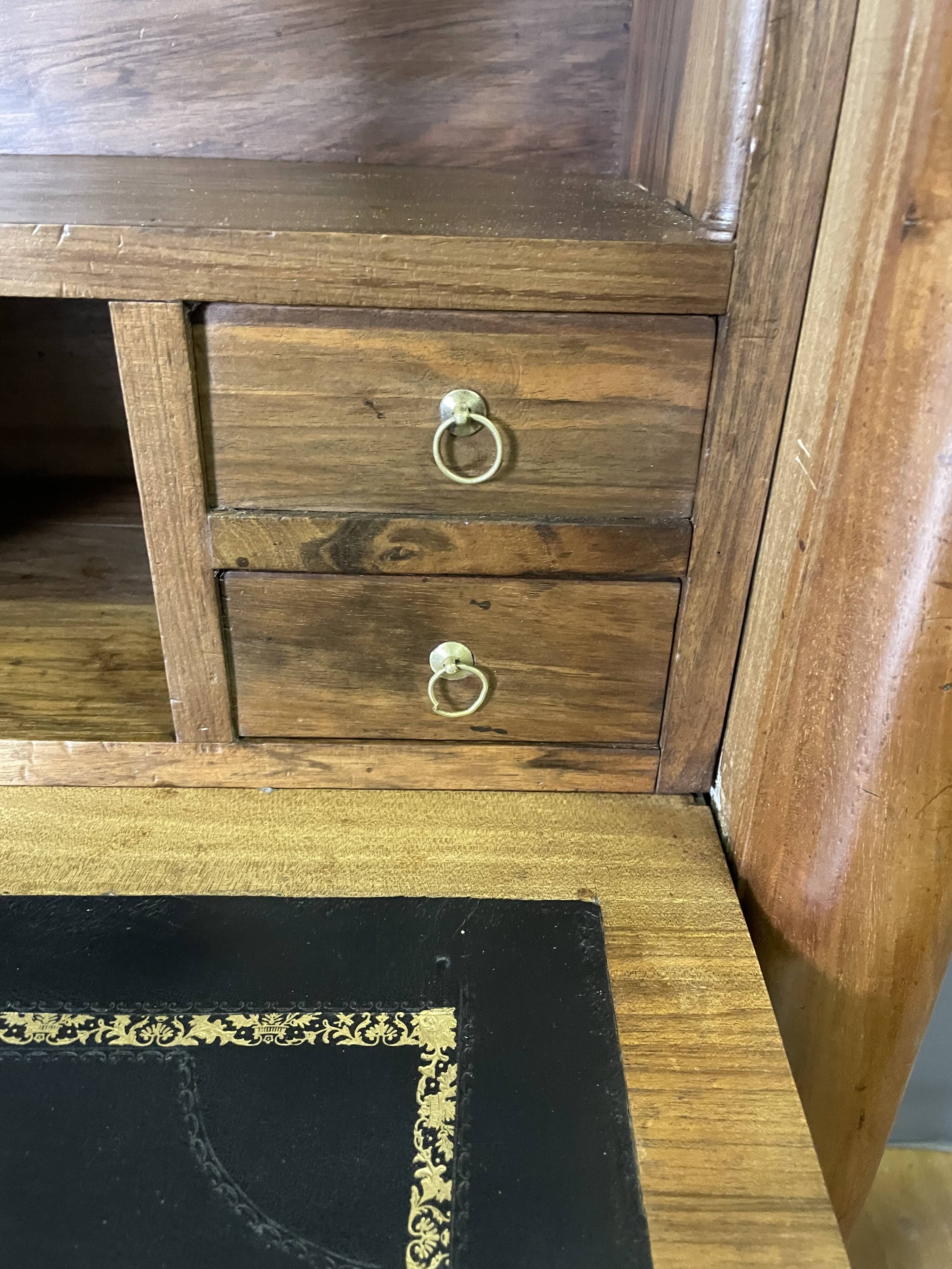 Empire period walnut secretary