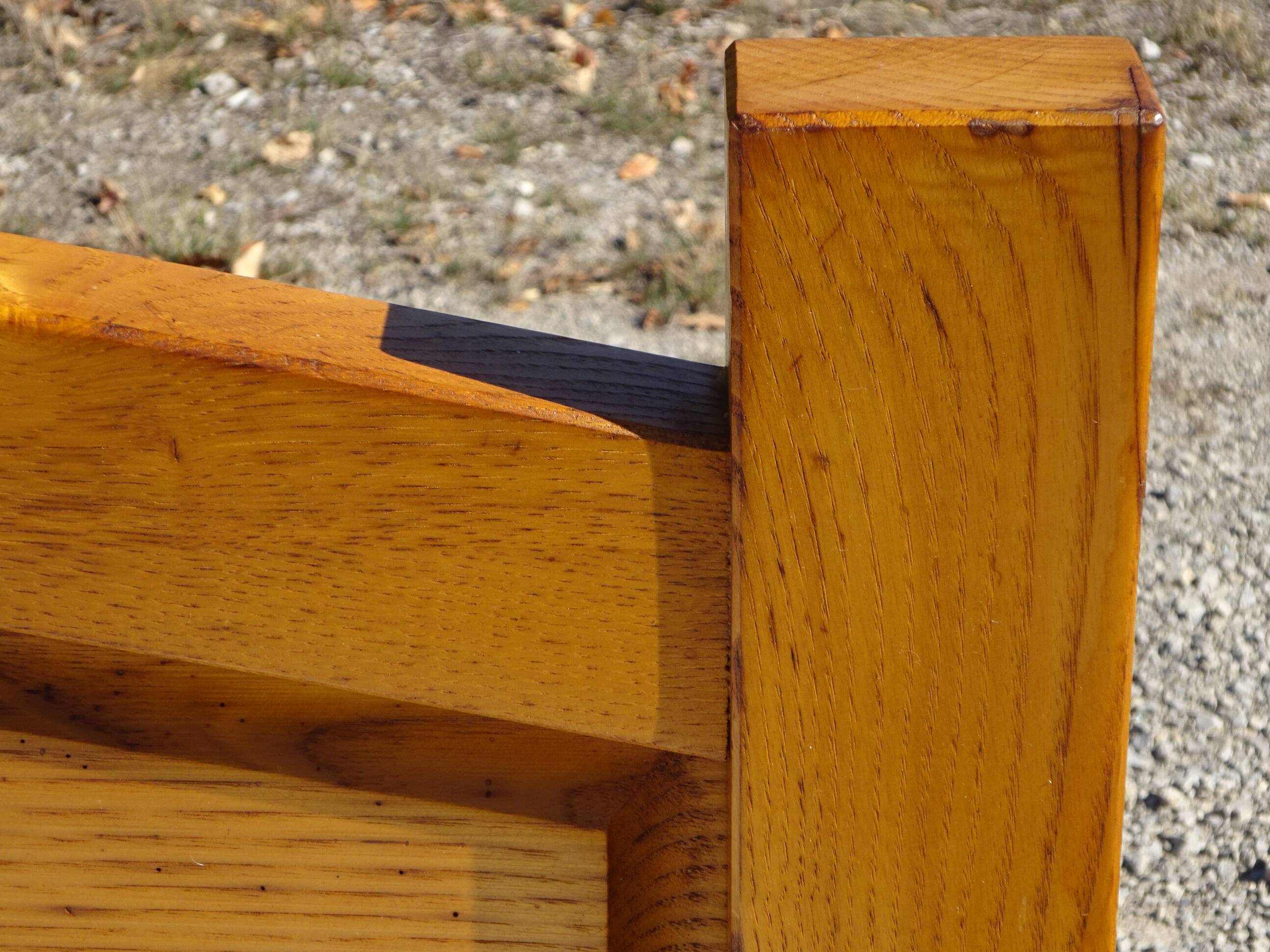 Solid oak bed, 1 place 90x190 cm