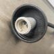 Old industrial gooseneck stem lamp