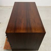 Rosewood Tambour Door Cabinet By Kai Kristiansen For Feldballes