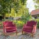 Pair of Louis XV Style Walnut Bergeres, 19th Century