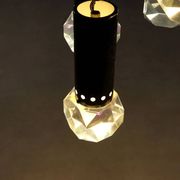 Vintage ceiling light in plastic and metal, design, Italy, 1960s