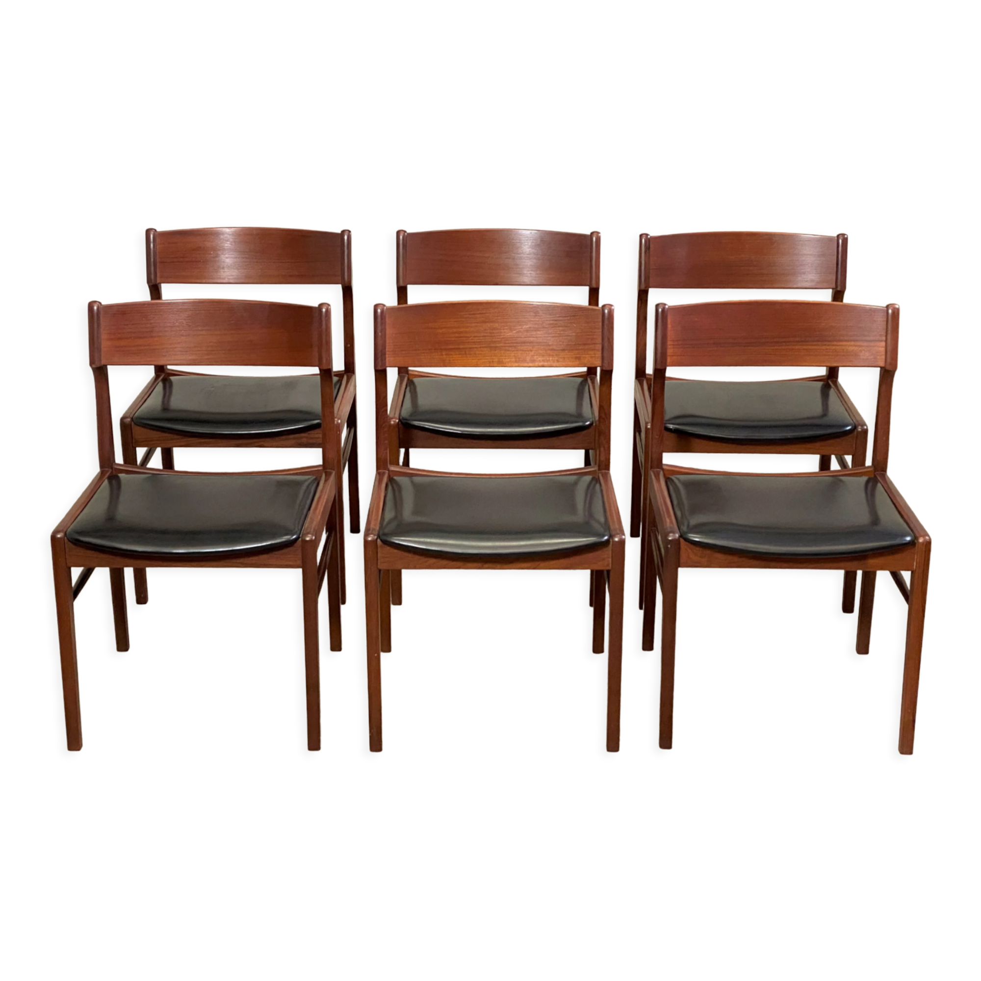 6 Scandinavian Scandinavian Scantic Mobelvaerk chairs