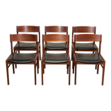 6 Scandinavian Scandinavian Scantic Mobelvaerk chairs