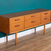 Retro Teak 1960s Austinsuite Chest Of Drawers Sideboard TV Cabinet