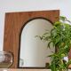 Iron wrought arch mirror, handcrafted, 1960s-70s.