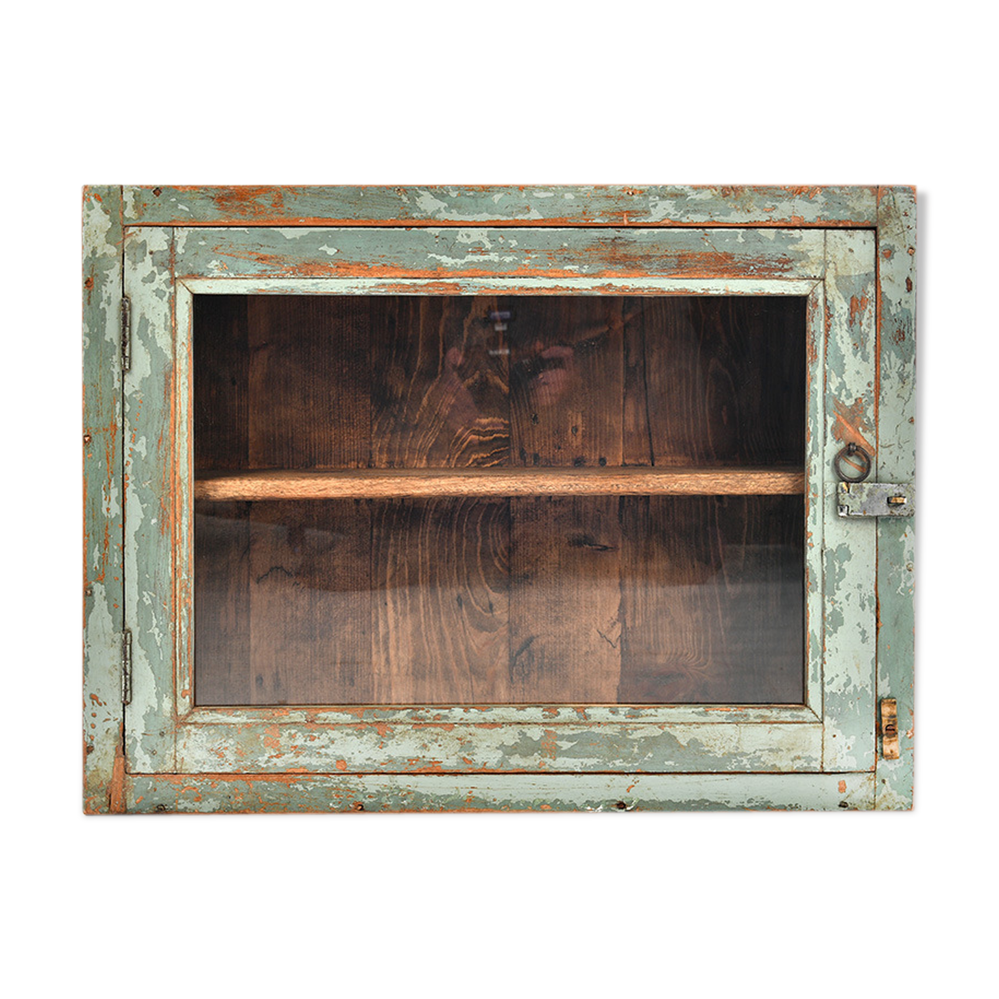 Patinated wooden window