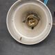 Vintage industrial opaline pendant light