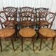 6 Josias Eissler bistro chairs - restored