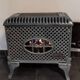 Antique enamelled cast iron stove "Faunus" – renovated