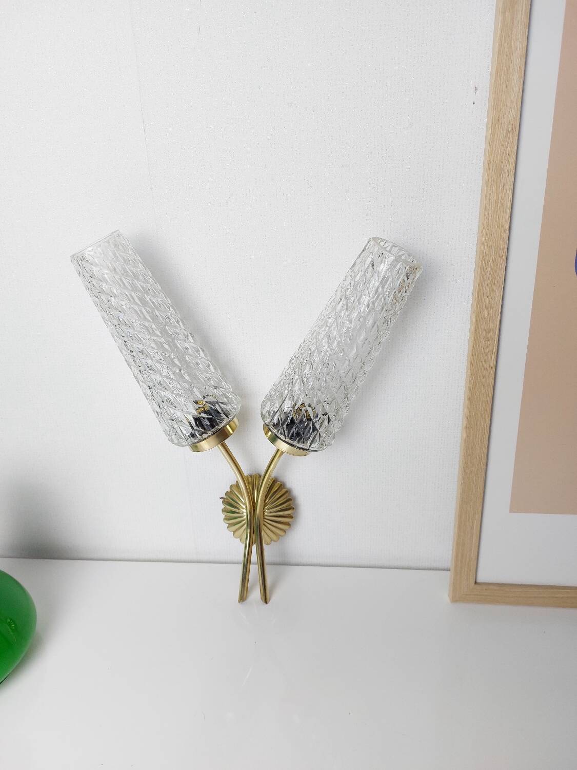 Vintage double wall light 60