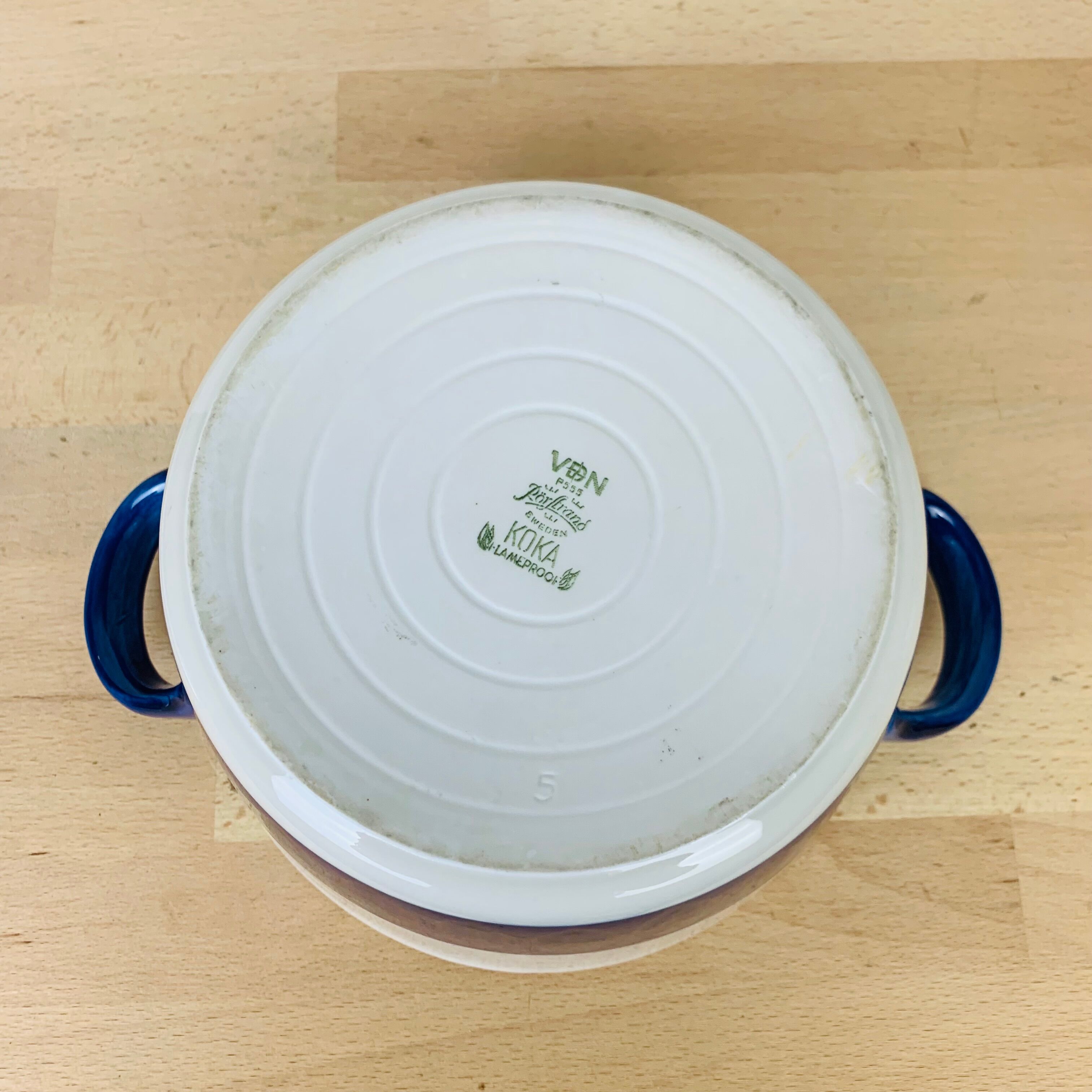 Koka ceramic tureen by Rörstrand Sweden, Scandinavian