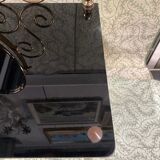 Golden metal and plexiglass dressing table