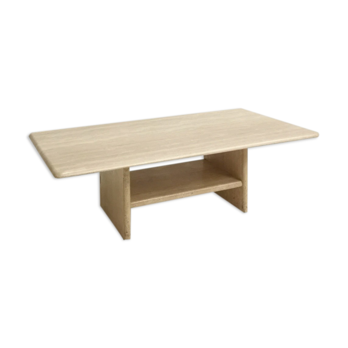 Travertine coffee table, 1970