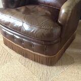 Armchair in leatherette vintage