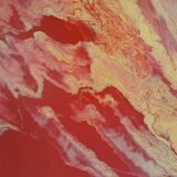 Red and yellow abstract painting