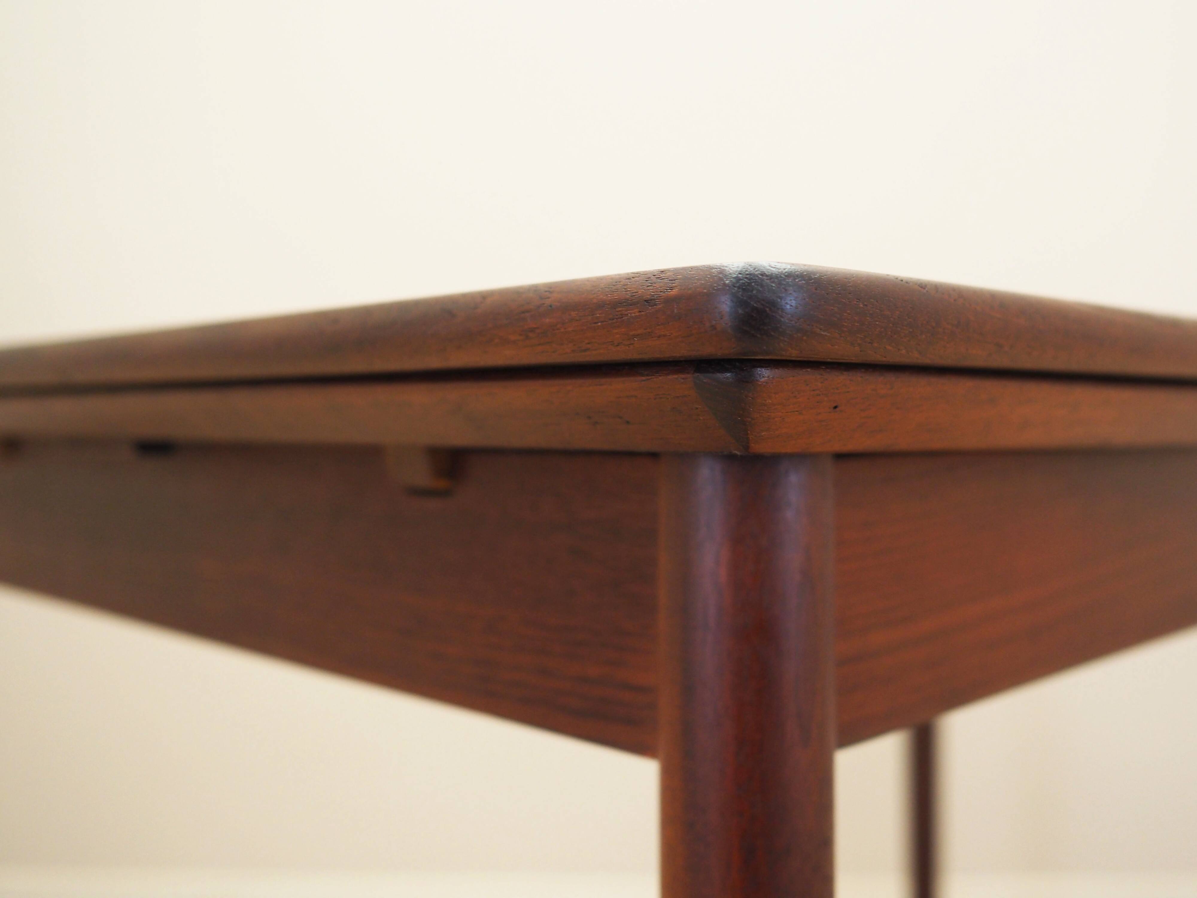 Teak table, Danish design, 1970s, production: Denmark