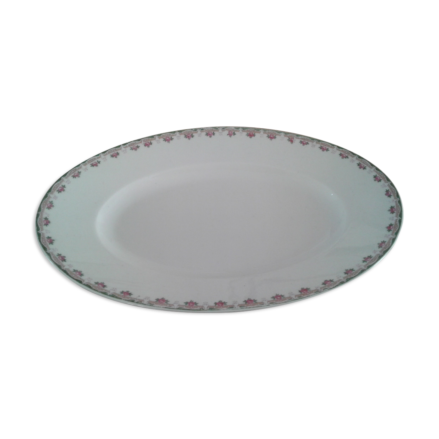 Oval dish Limoges Mandavy porcelain from Mavaleix