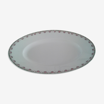 Plat ovale porcelaine Limoges Mandavy de Mavaleix