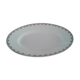 Plat ovale porcelaine Limoges Mandavy de Mavaleix