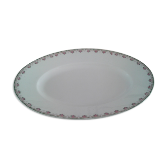 Oval dish Limoges Mandavy porcelain from Mavaleix