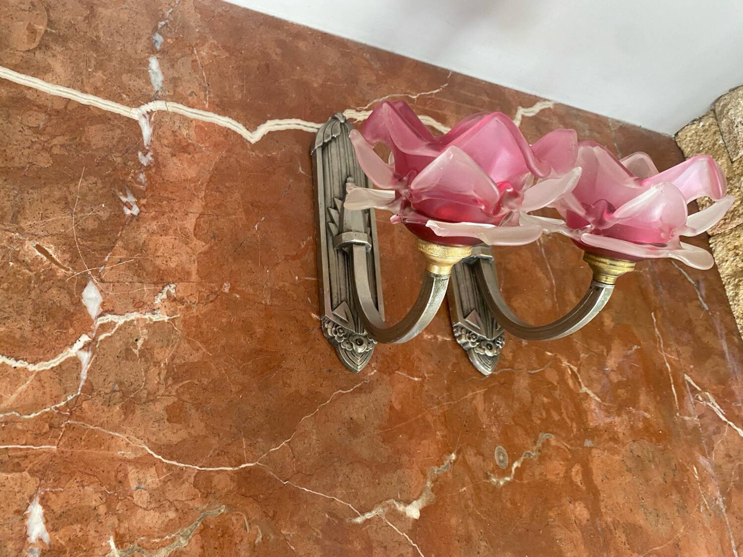 Pair of Art Deco wall lights
