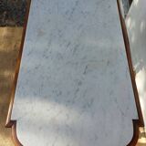 Console, white marble top