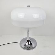 Mushroom Table Lamp in Chrome, Italy 1970's