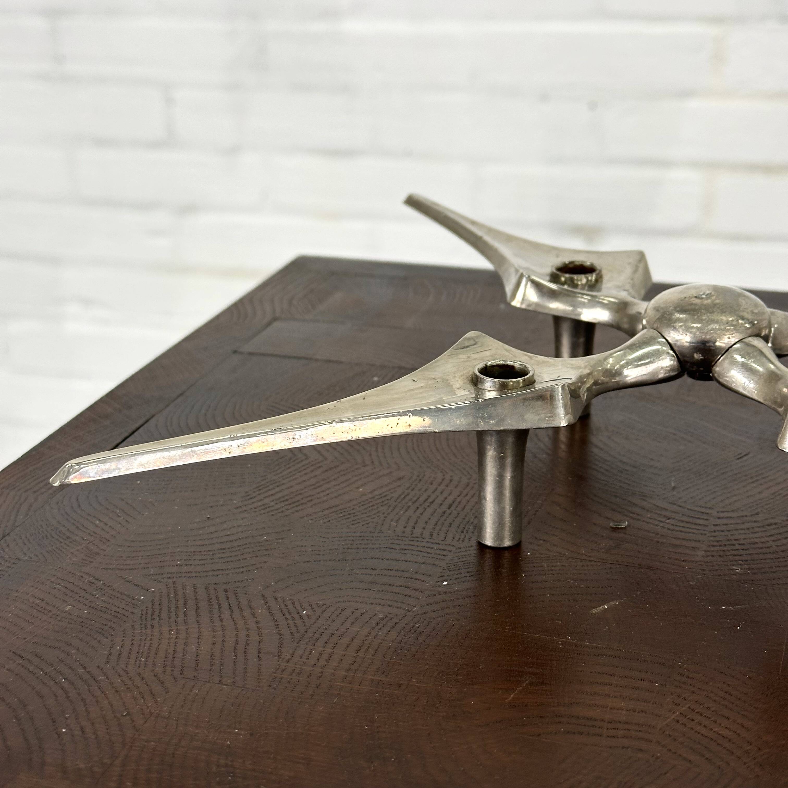 Nagel candle holder star by Fritz Nagel and Caesar Stoffi