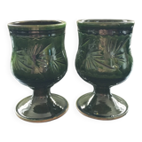 Set of 2 ceramic glasses