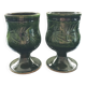 Set of 2 ceramic glasses