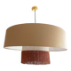 XXL fringe double lampshade suspension