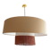 XXL fringe double lampshade suspension