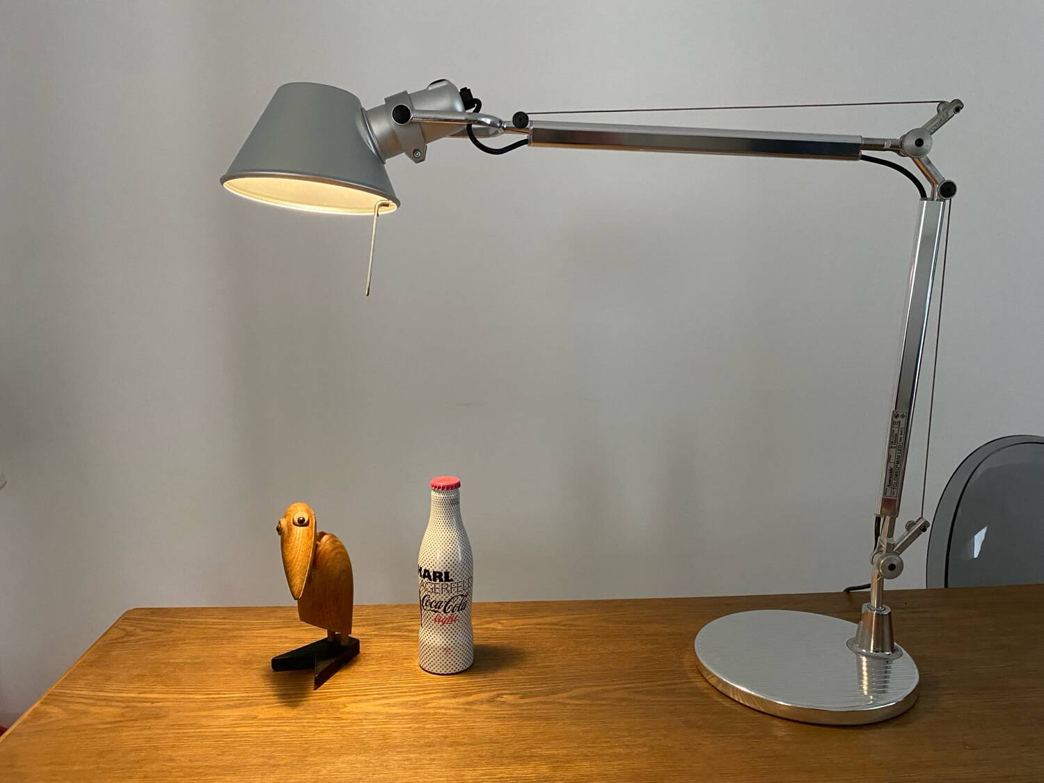 Tolomeo mini led desk lamp on designer base By Lucchi & Fassina excellent condition