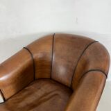 Clubchair sheep’s leather