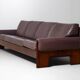 Wide minimalist loft sofa, Italy 1970s