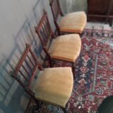 Trois chaises en acajou style Louis XVI