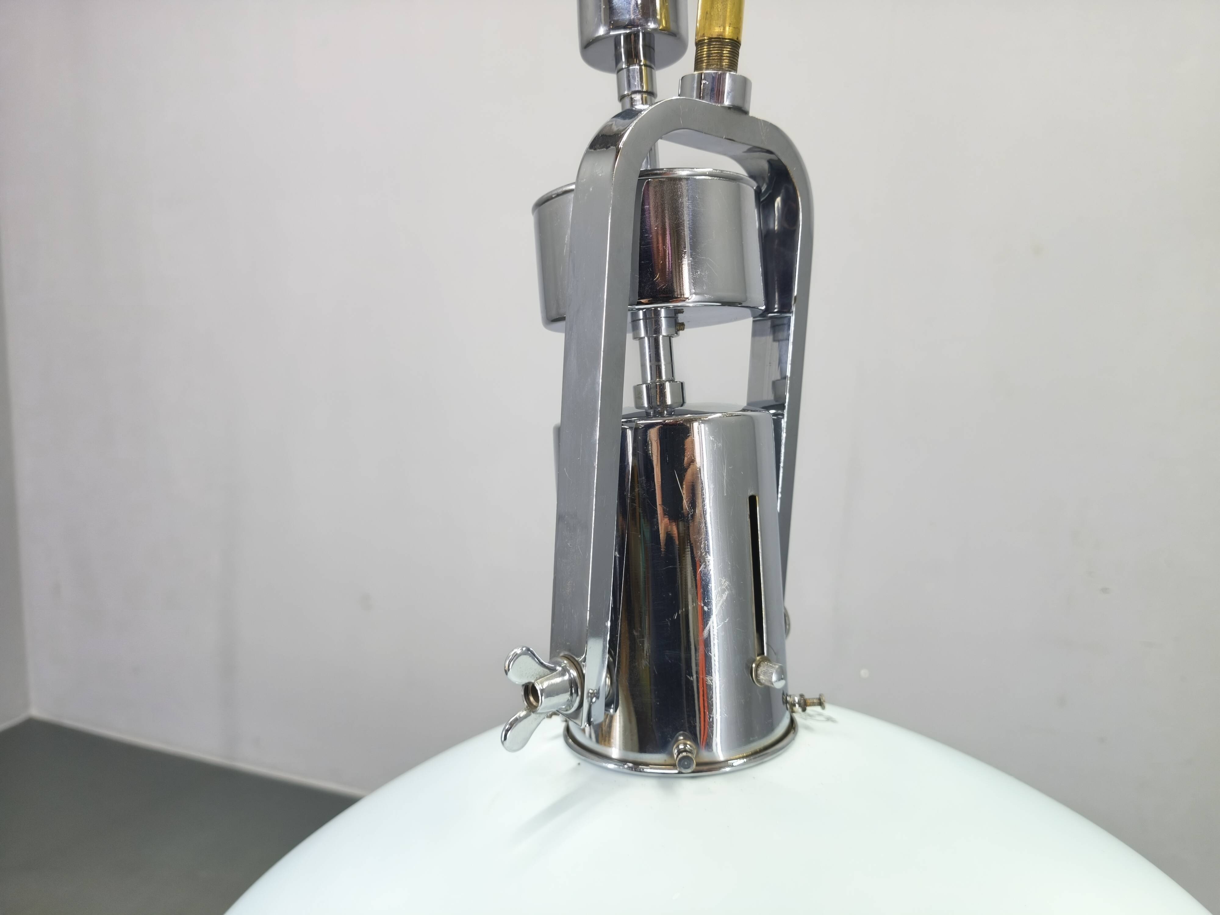 Rare Bauhaus Adjustable Ceiling Light by Otto Mueller, 1930s