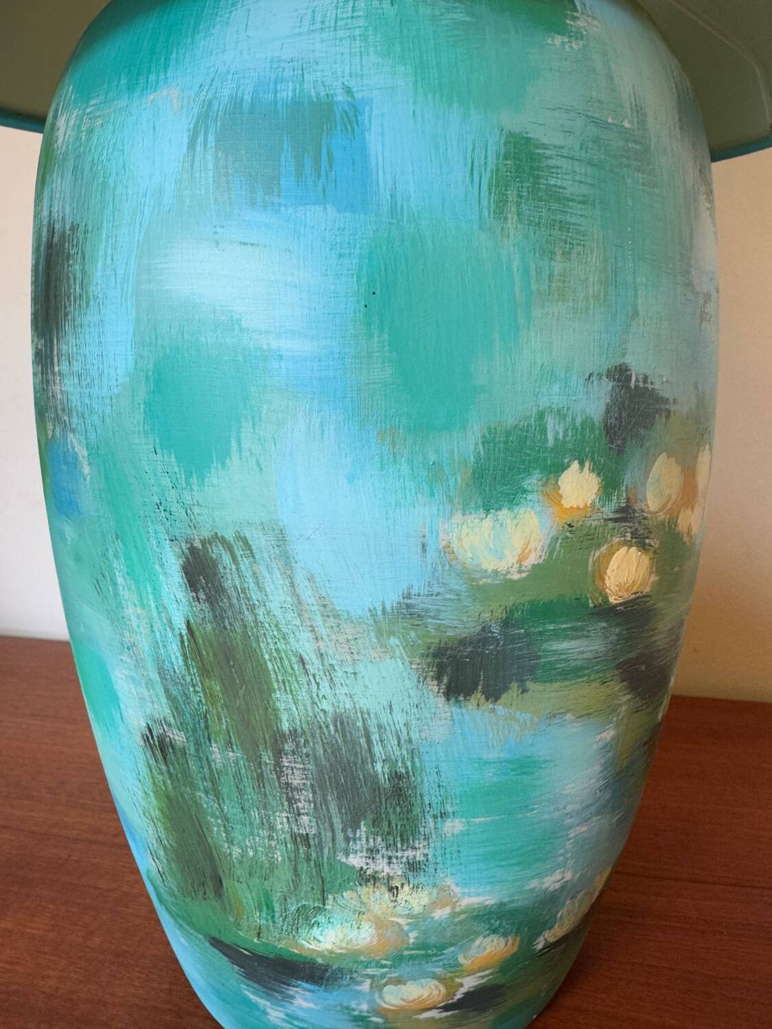 Louis Drimmer “Water Lilies” lamp from the 80s