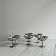 6 stainless steel footed bowls, Letang Remy style