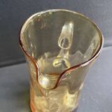 Saint Louis beer service in blown and cut amber crystal – Art Deco