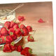 Oil on canvas, still life with strawberries signed Raymond JAFFRÉ (1918-2003)